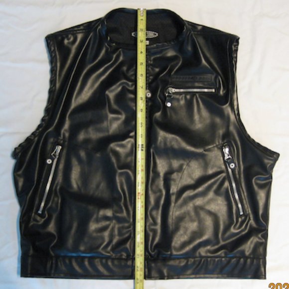 RUBBER SOUL 'Biker' Vest- M 'Black' (BRAND NEW /wot) SUPER RARE! 'Unisex' - Picture 9 of 16